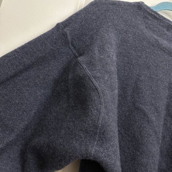 Vintage 90s Banana Republic Dark Blue Thick Merino Wool Sweater Women's Size XL - Picture 9 of 13